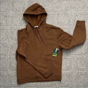 DSG Men's Warm Brown Fleece Lined Hoodie